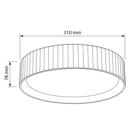 Brilagi - Luminária de Teto LED LUCIA LED/24W/230V Ø 31 cm bege