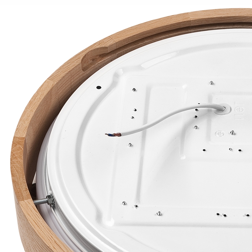 Brilagi - Luminária de Teto LED MANAROLA SIMPLE LED/24W/230V 3000K carvalho diâmetro 41 cm