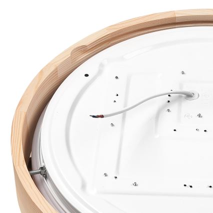 Brilagi - Luminária de Teto LED MANAROLA SIMPLE LED/24W/230V 3000K pinho diâmetro 41 cm