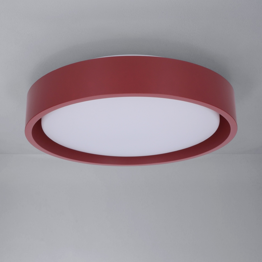 Brilagi - Luminária de teto LED MATTEO LED/24W/230V Ø 31 cm vermelha