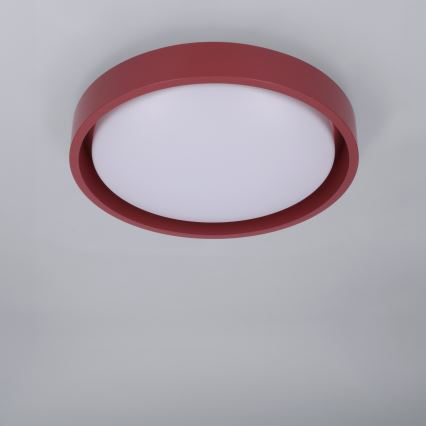 Brilagi - Luminária de teto LED MATTEO LED/24W/230V Ø 31 cm vermelha