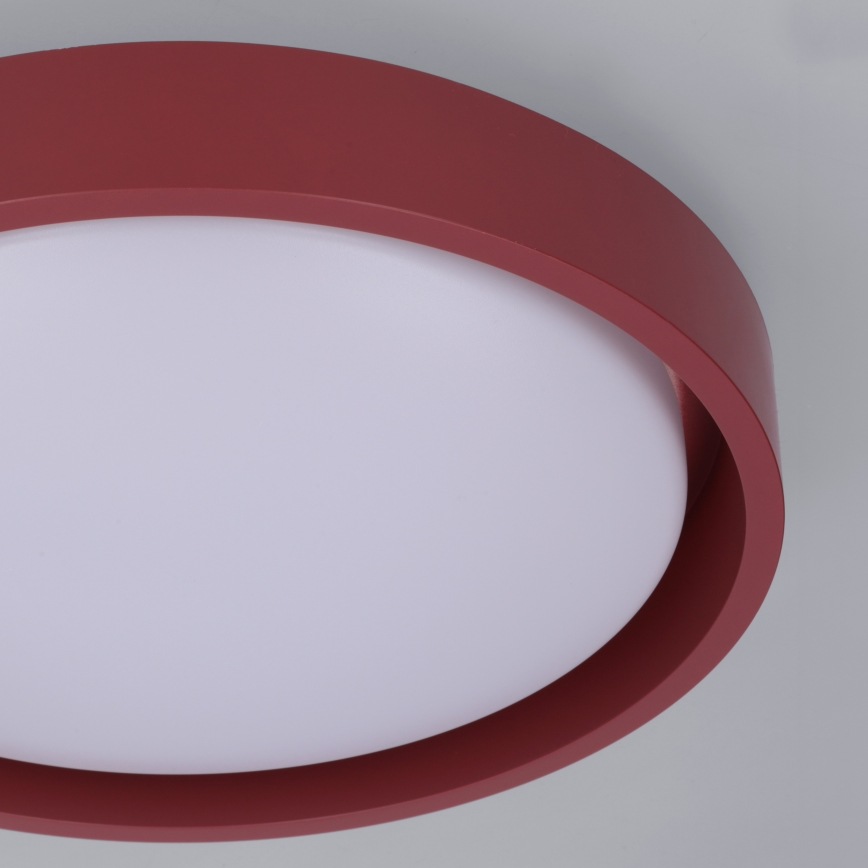 Brilagi - Luminária de teto LED MATTEO LED/24W/230V Ø 31 cm vermelha