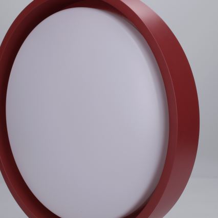 Brilagi - Luminária de teto LED MATTEO LED/24W/230V Ø 31 cm vermelha