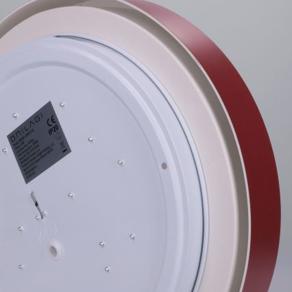Brilagi - Luminária de teto LED MATTEO LED/24W/230V Ø 31 cm vermelha