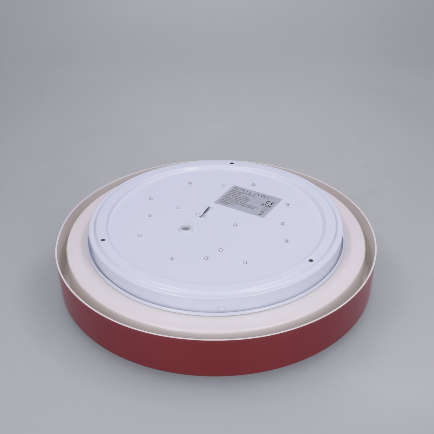 Brilagi - Luminária de teto LED MATTEO LED/24W/230V Ø 31 cm vermelha