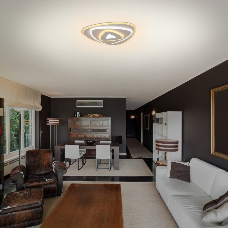 Brilagi - Luminária de teto LED dimmerizável MODERN MINI LED/45W/230V 3000/4000/6000K 30x30 cm + comando à distância