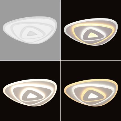 Brilagi - Luminária de teto LED dimmerizável MODERN MINI LED/45W/230V 3000/4000/6000K 30x30 cm + comando à distância