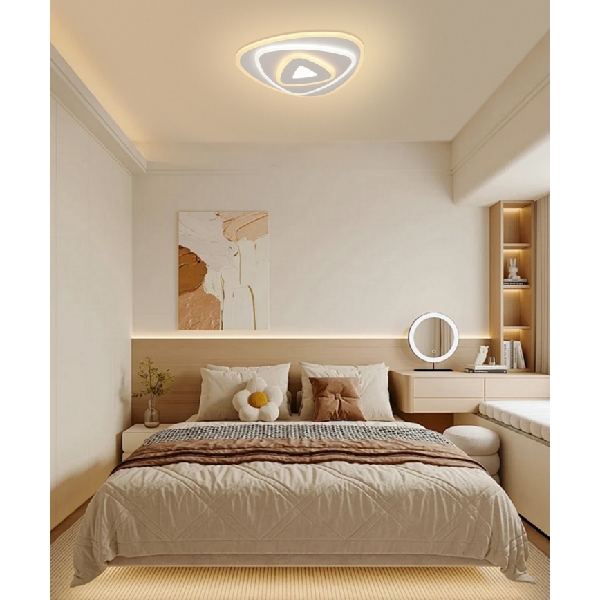 Brilagi - Luminária de teto LED dimmerizável MODERN MINI LED/45W/230V 3000/4000/6000K 30x30 cm + comando à distância