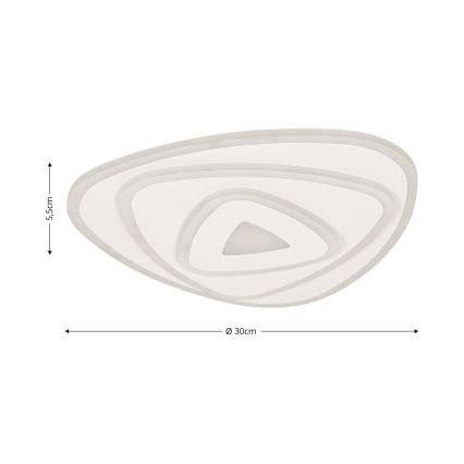 Brilagi - Luminária de teto LED dimmerizável MODERN MINI LED/45W/230V 3000/4000/6000K 30x30 cm + comando à distância