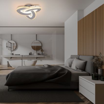 Brilagi - Luminária de teto LED dimmerizável MODERN MINI LED/49W/230V 3000/4000/6000K 30x30 cm + comando à distância