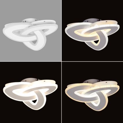 Brilagi - Luminária de teto LED dimmerizável MODERN MINI LED/49W/230V 3000/4000/6000K 30x30 cm + comando à distância