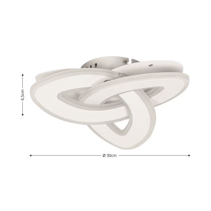 Brilagi - Luminária de teto LED dimmerizável MODERN MINI LED/49W/230V 3000/4000/6000K 30x30 cm + comando à distância