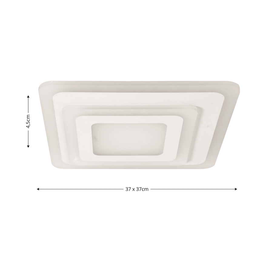Brilagi - Luminária de teto LED dimmerizável MODERN MINI LED/65W/230V 3000/4000/6000K 37x37 cm + controlo remoto