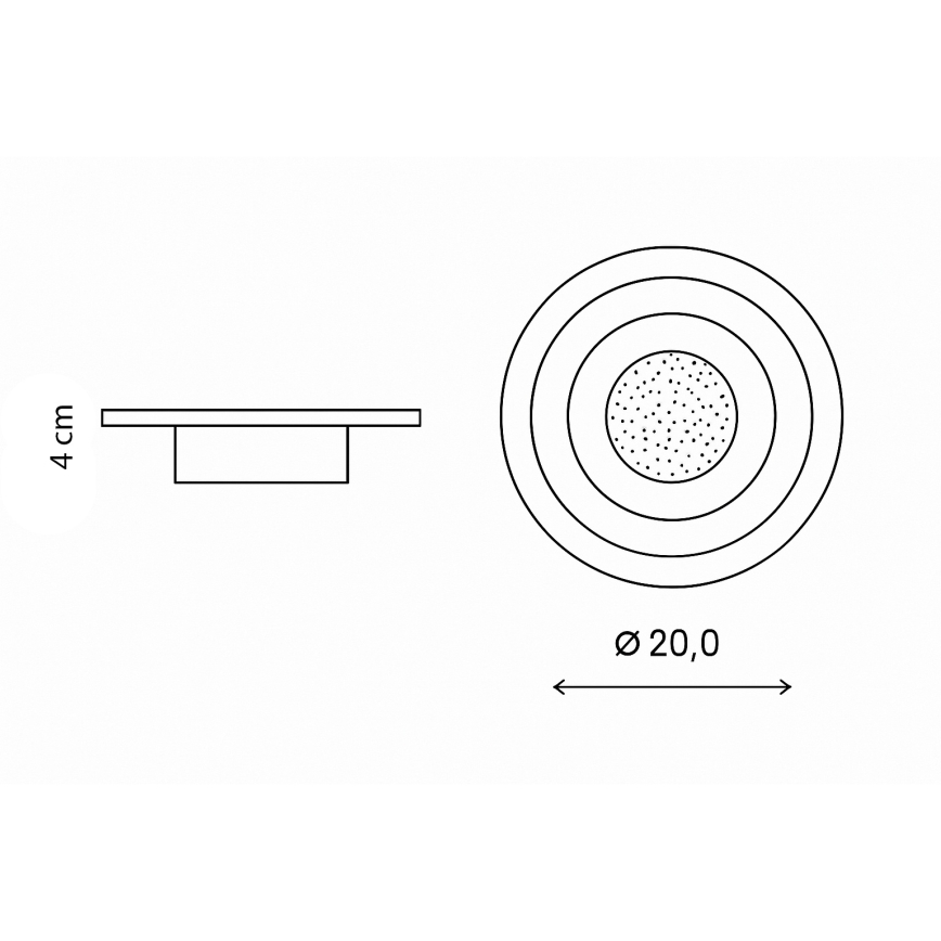 Brilagi - Luminária de teto LED MODERN MINI LED/29W/230V 3000/4000/6000K