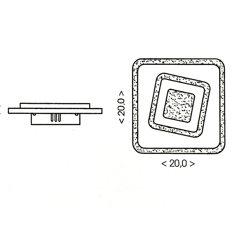 BRILAGI - Luminária de teto LED MODERN MINI LED/32W/230V 3000/4000/6000K