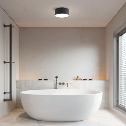 Brilagi - Luminária de tecto LED para casa de banho FORIS LED/20W/230V, diâmetro 15 cm, preto, IP44