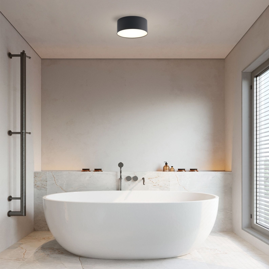 Brilagi - Luminária de tecto LED para casa de banho FORIS LED/20W/230V, diâmetro 15 cm, preto, IP44