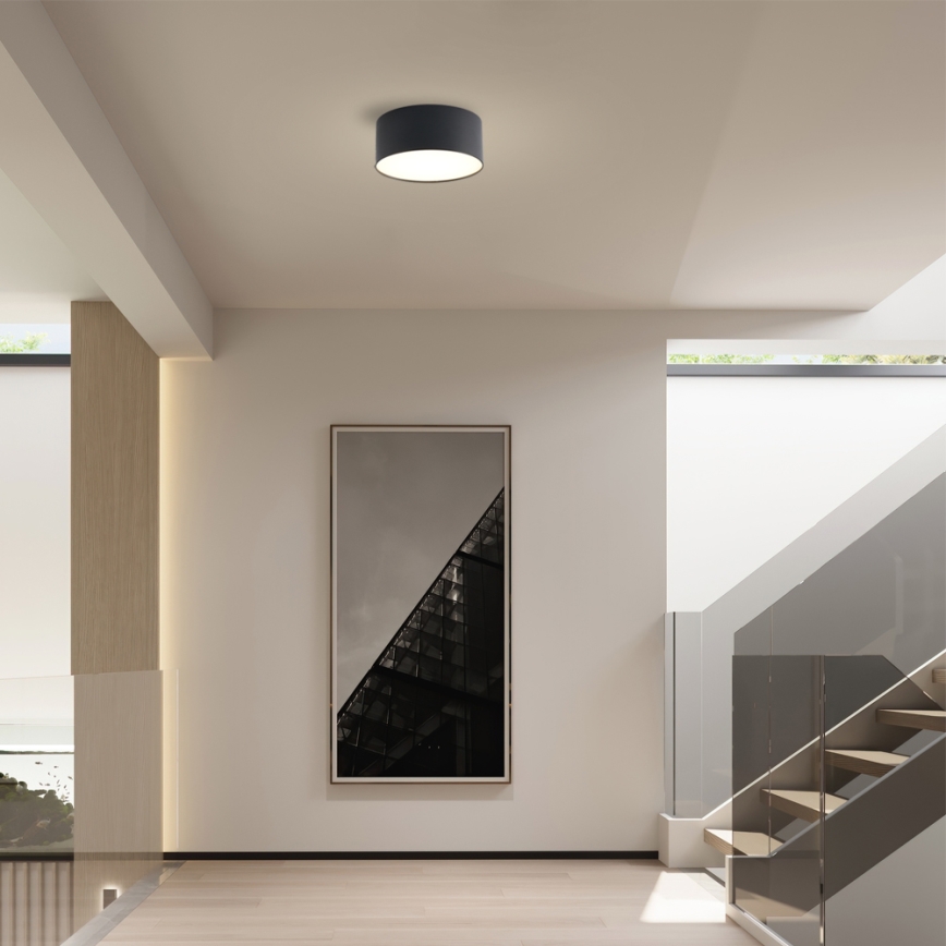 Brilagi - Luminária de tecto LED para casa de banho FORIS LED/20W/230V, diâmetro 15 cm, preto, IP44