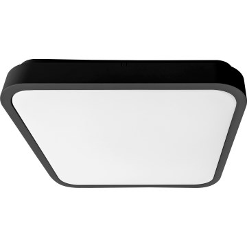 Brilagi - Luminária de teto LED para casa de banho ZENNA LED/18W/230V 28,5x28,5 cm IP44 preta