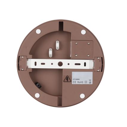 Brilagi - Luminária de teto LED para exterior BENE LED/24W/230V Ø 26 cm castanho IP54