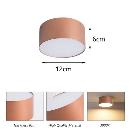 BRILAGI - Candeeiro de tecto para exterior FORIS LED/14W/230V Ø 12 cm bronze IP44
