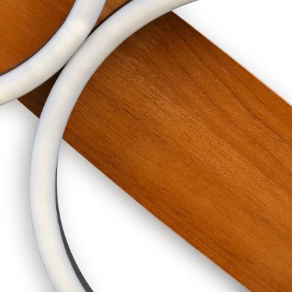 BRILAGI - Luminária de teto LED PLANK, 28W, 230V, 4000K, 25x70 cm, acabamento em madeira