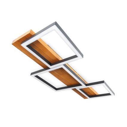 BRILAGI - Luminária de teto LED PLANK LED/30W/230V 4000K 34,5x65 cm madeira