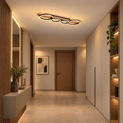 BRILAGI - Luminária de teto LED PLANK LED/35W/230V 4000K 30x100 cm madeira