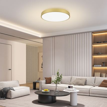 Brilagi - Candeeiro de tecto POOL LED/100W/230V 3000/4500/6000K Ø 80 cm dourado