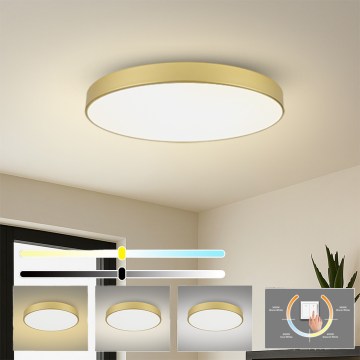Brilagi - Luminária de Teto LED POOL LED/128W/230V 3000/4000/6000K Ø 100 cm dourada