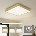 Brilagi - Luminária de teto LED POOL LED/36W/230V 3000/4000/6000K 40x40 cm dourada