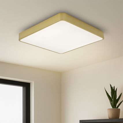 Brilagi - Luminária de teto LED POOL LED/36W/230V 3000/4000/6000K 40x40 cm dourada
