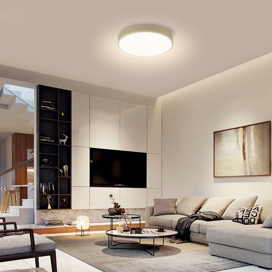 Brilagi - Candeeiro de tecto LED POOL LED/36W/230V 3000/4000/6000K Ø 30 cm bege