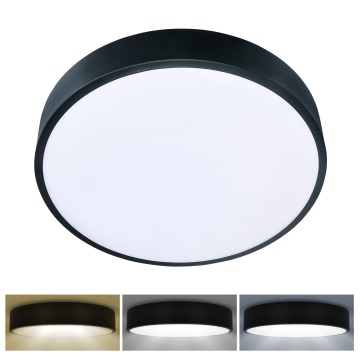 Brilagi - Luminária de teto LED POOL LED/36W/230V 3000/4000/6000K Ø 30 cm preta