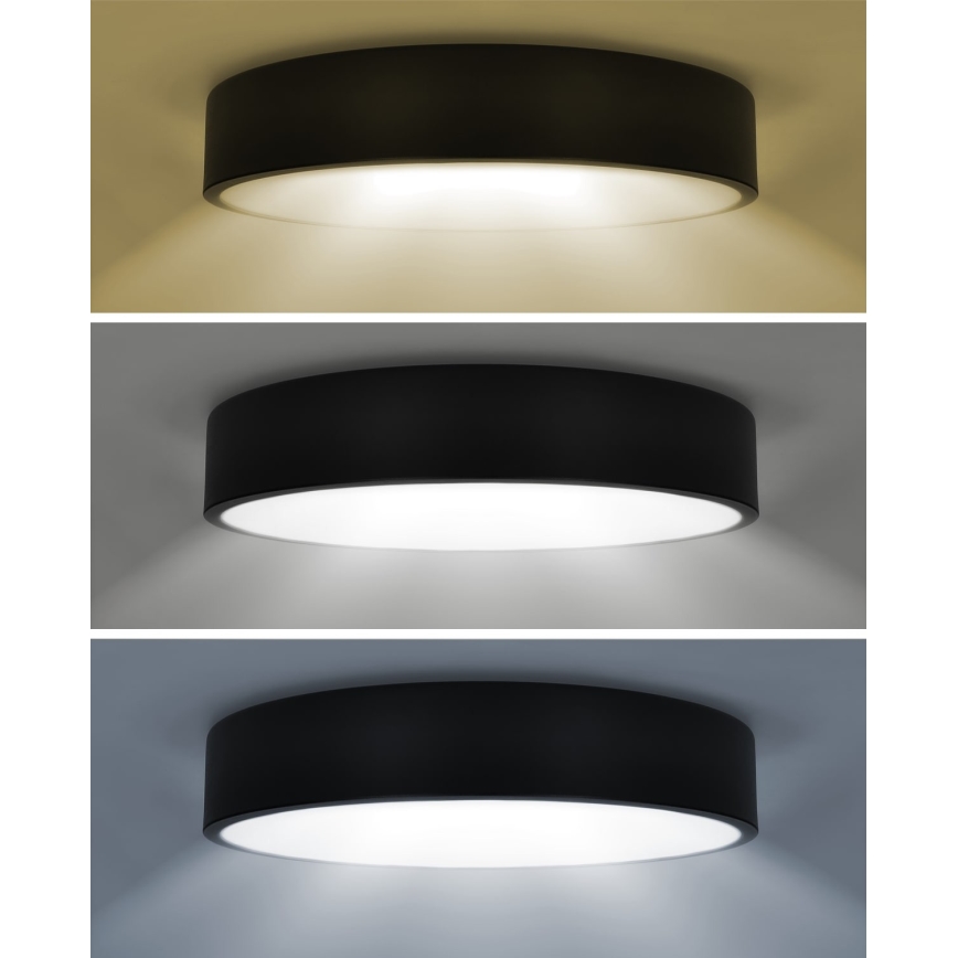 Brilagi - Luminária de teto LED POOL LED/36W/230V 3000/4000/6000K Ø 30 cm preta