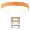 Brilagi - Luminária de teto LED POOL LED/48W/230V 3000/4000/6000K Ø 40 cm, acabamento em madeira