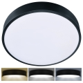 Brilagi - Luminária de teto LED POOL LED/48W/230V 3000/4000/6000K Ø 40 cm preta