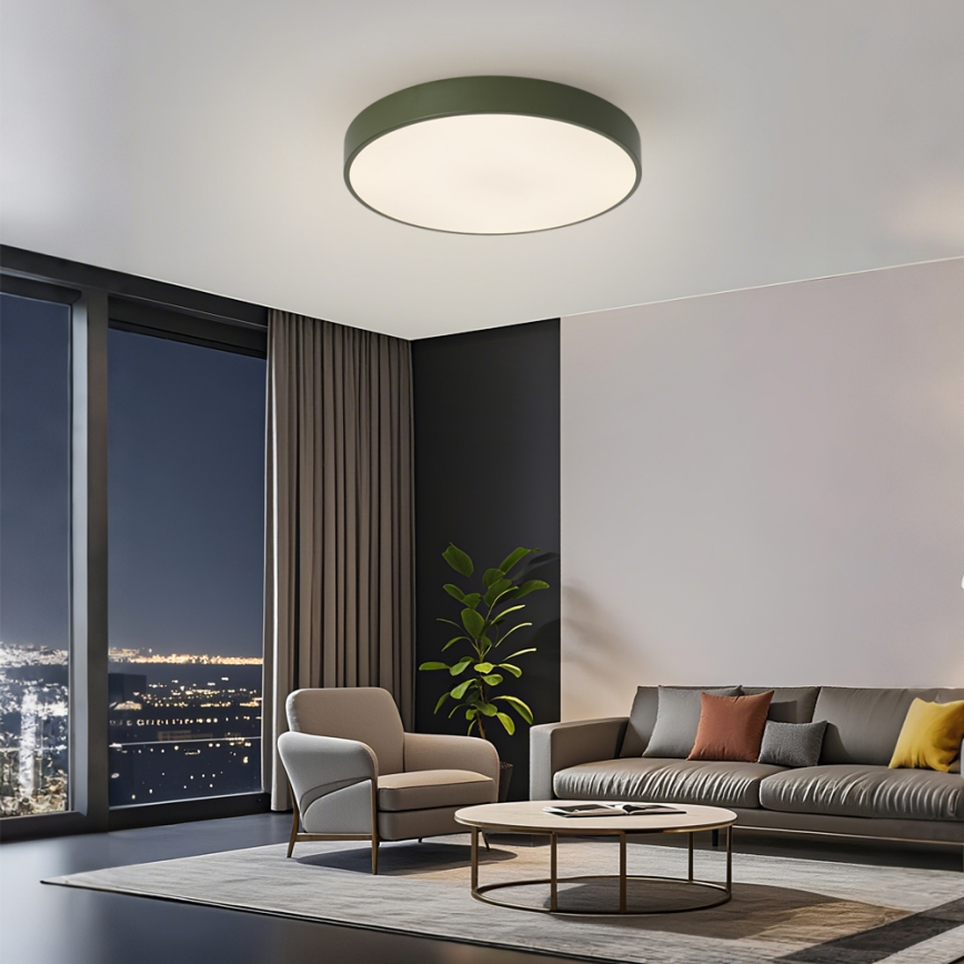 Brilagi - Luminária de Teto LED POOL LED/60W/230V 3000/4000/6000K Ø 50 cm verde