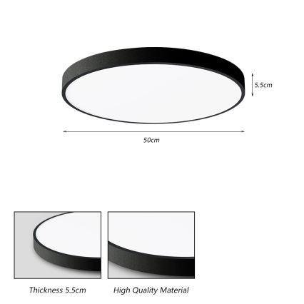 Brilagi - Luminária de teto LED POOL LED/60W/230V 3000/4500/6000K 50 cm