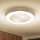 Brilagi - Luminária de teto LED regulável com ventilador LED/30W/230V 3000-6500K Ø 50 cm branca + controlo remoto