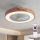 Brilagi - Luminária de teto LED regulável com ventilador LED/38W/230V 3000-6500K Ø 50 cm rosa/carvalho + controlo remoto