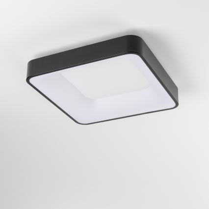 Brilagi - Plafon LED dimerizável FALCON II LED/80W/230V 3000-6500K 40x40 cm preto + controlo remoto
