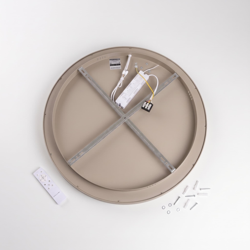 BRILAGI - LED Luminária de tecto dimerizável FALCON II LED/99W/230V 3000-6500K diâmetro 60 cm branco/bege + controlo remoto