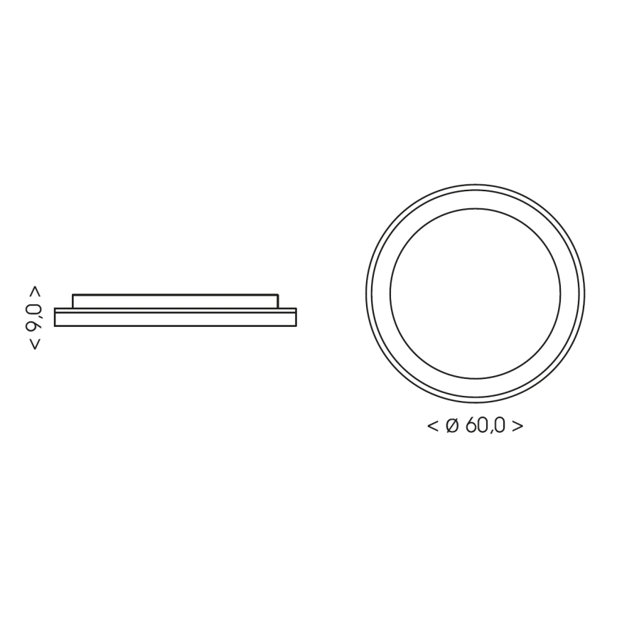 BRILAGI - LED Luminária de tecto dimerizável FALCON II LED/99W/230V 3000-6500K diâmetro 60 cm branco/bege + controlo remoto