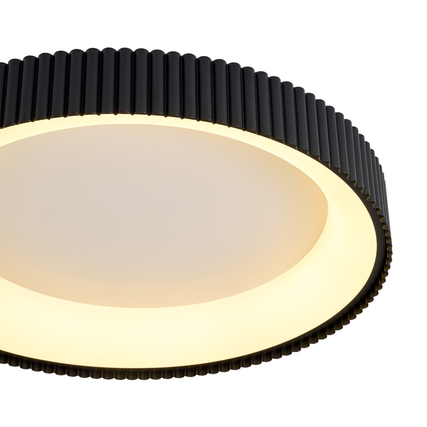 Brilagi - Candeeiro de tecto LED regulável FALCON MODERN, 54 W, 230 V, 3000–6500 K, diâmetro 60 cm, preto + comando remoto