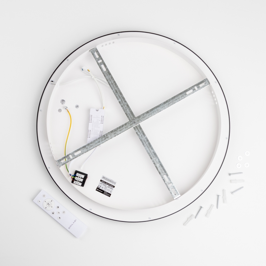 Brilagi - Candeeiro de tecto LED regulável FALCON SLIM LED/42W/230V 3000-6500K Ø 50 cm preto + comando remoto