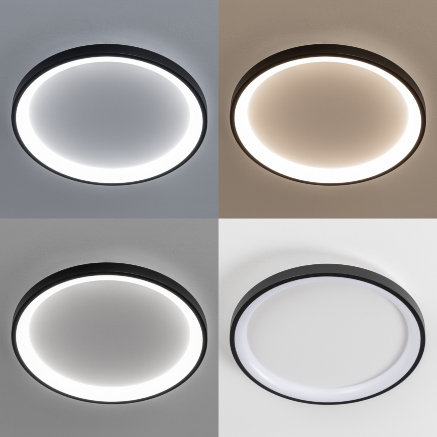 Brilagi - Candeeiro de teto LED regulável FALCON SLIM LED/42W/230V 3000-6500K Ø 50 cm preto + controlo remoto