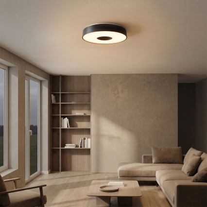 Brilagi - Candeeiro de tecto LED dimerizável JAMIS LED/48W/230V 3000-6500K Ø 39 cm preto + controlo remoto