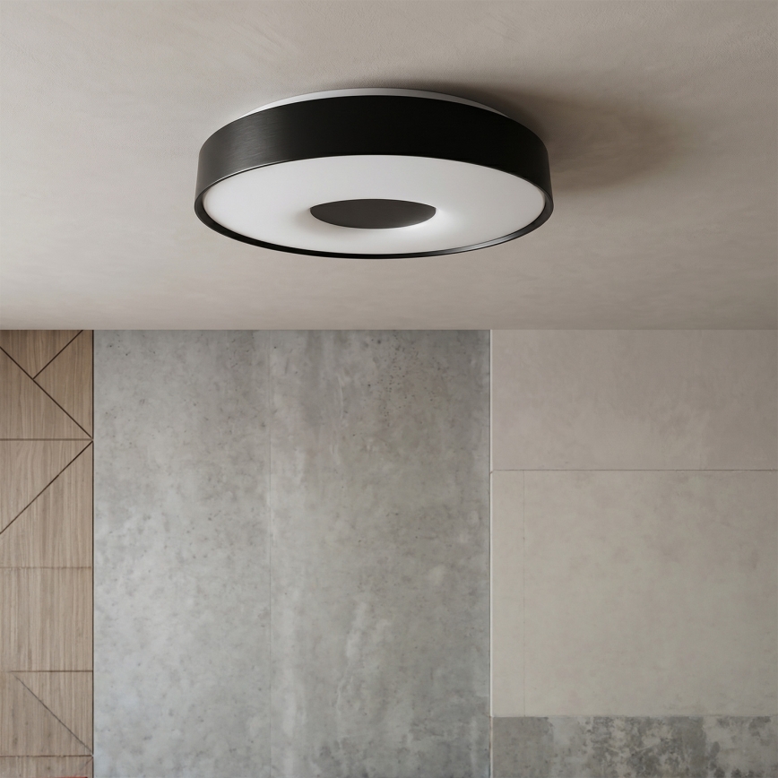 Brilagi - Candeeiro de tecto LED dimerizável JAMIS LED/48W/230V 3000-6500K Ø 39 cm preto + controlo remoto