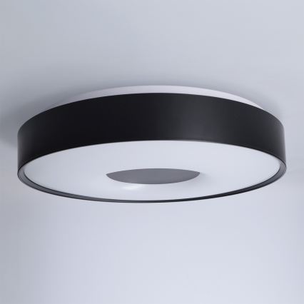 Brilagi - Candeeiro de tecto LED dimerizável JAMIS LED/48W/230V 3000-6500K Ø 39 cm preto + controlo remoto